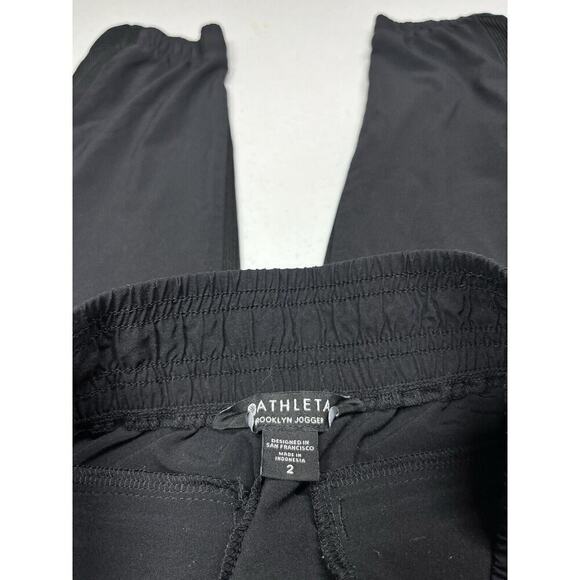 Athleta Black Brooklyn Jogger Womens Athletic Work Out Pant Size 2 - Picture 2 of 8